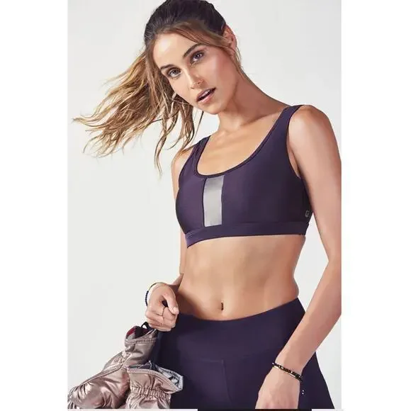 Fabletics Brinley Sports Bra Eclipse (Deep Purple) Size Medium - Picture 1 of 9